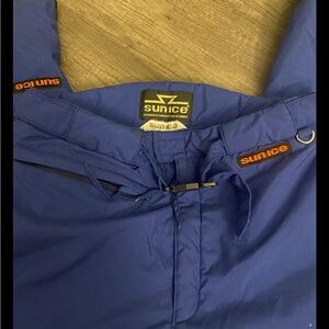 Youth Size 14/16 blue sun Ice Ski Pants Snow  Winter Pants Children